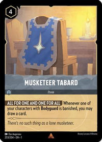 Musketeer Tabard - 203/204 - Rare-Kantocards