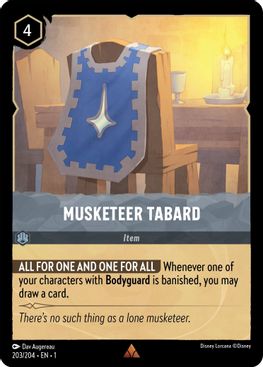 Musketeer Tabard  - 203/204 - Rare