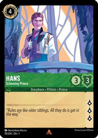 Hans - Scheming Prince - 78/204 - Rare - Cold Foil-Kantocards