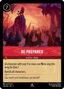 Be Prepared  - 128/204 - Rare - Cold Foil