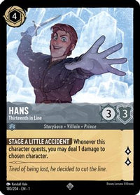 Hans - Thirteenth in Line - 180/204 - Super Rare-Kantocards