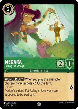 Megara - Pulling the Strings  - 87/204 - Common - Cold Foil