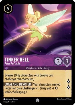 Tinker Bell - Peter Pan's Ally  - 58/204 - Common