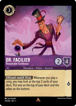 Dr. Facilier - Remarkable Gentleman  - Rare - 39/204
