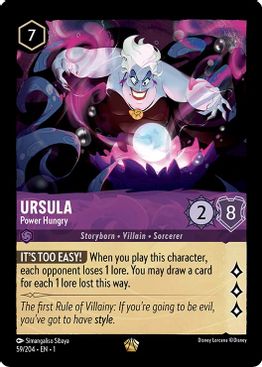 Ursula - Power Hungry  - 59/204 - Legendary