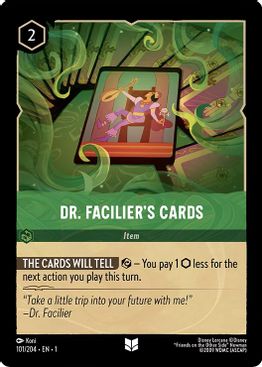Dr. Facilier's Cards  - 101/204 - Uncommon - Cold Foil