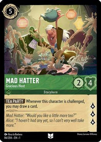 Mad Hatter - Gracious Host - 86/204 - Uncommon - Cold Foil-Kantocards