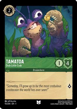 Tamatoa - Drab Little Crab  - 92/204 - Uncommon - Cold Foil