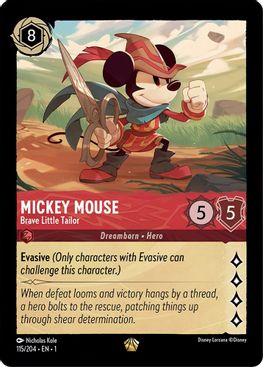 Mickey Mouse - Brave Little Tailor  - 115/204 - Legendary