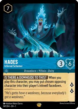 Hades - Infernal Schemer  - 147/204 - Legendary
