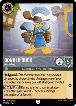 Donald Duck - Musketeer  - 177/204 - Uncommon