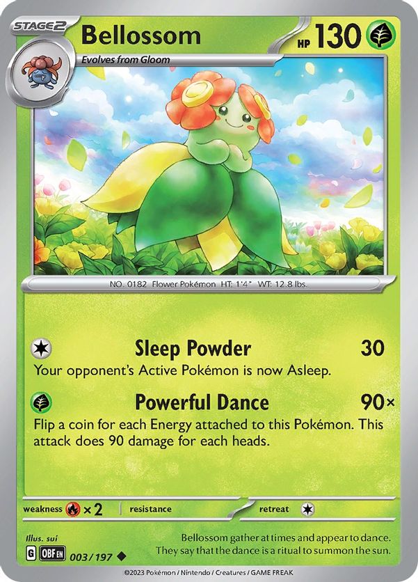 Bellossom 003/197 - Uncommon - Reverse Holo
