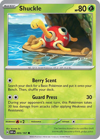 Shuckle 005/197 - Common - Reverse Holo-Kantocards