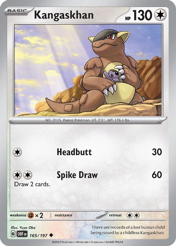 Kangaskhan 165/197 - Uncommon - Reverse Holo