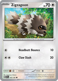 Zigzagoon 167/197 - Common-Kantocards