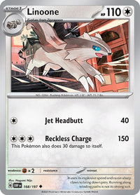 Linoone 168/197 - Common - Reverse Holo-Kantocards