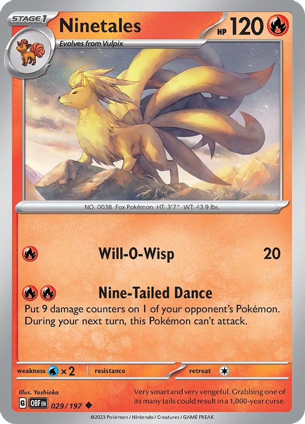 Ninetales 029/197 - Uncommon - Reverse Holo