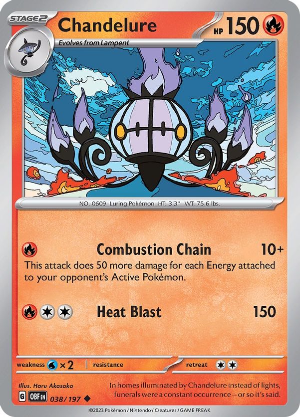 Chandelure 038/197 - Uncommon - Reverse Holo