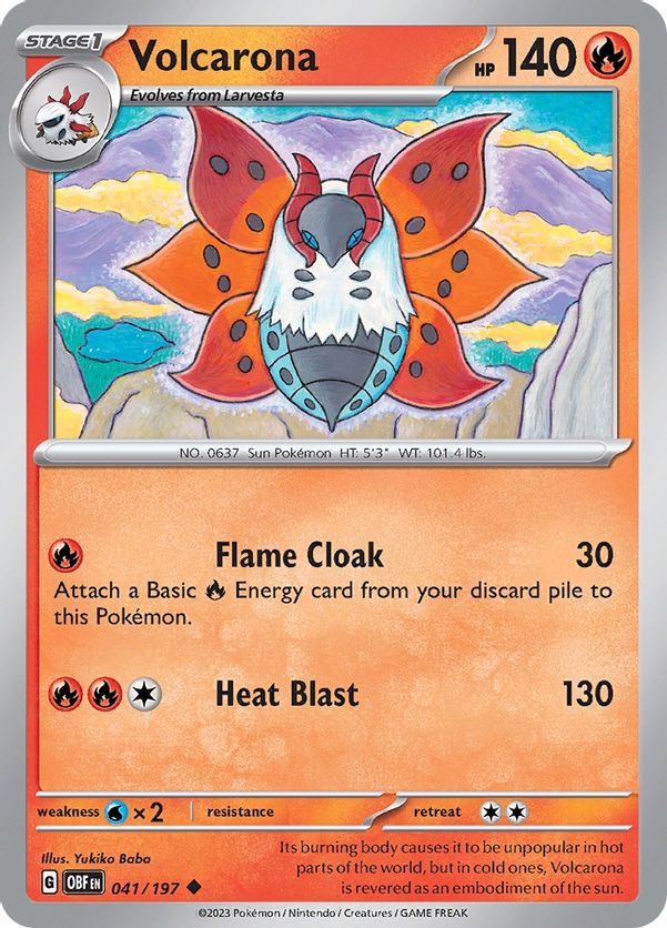 Volcarona 041/197 - Uncommon - Reverse Holo