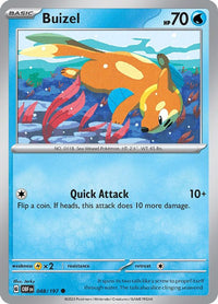 Buizel 048/197 - Common - Reverse Holo-Kantocards