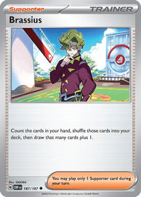 Brassius 187/197 - Uncommon - Reverse Holo-Kantocards