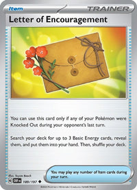 Letter of Encouragement 189/197 - Uncommon-Kantocards