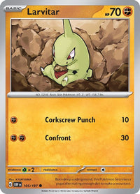 Larvitar 105/197 - Common - Reverse Holo-Kantocards