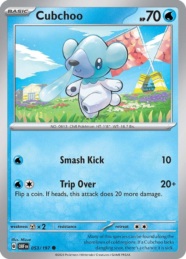Cubchoo 053/197 - Common - Reverse Holo