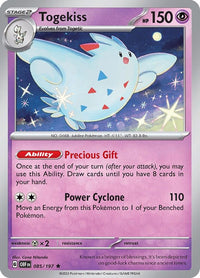 Togekiss 085/197 - Rare - Reverse Holo-Kantocards