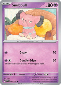 Snubbull 087/197 - Common - Reverse Holo-Kantocards