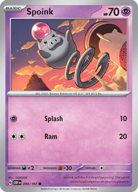 Spoink 090/197 - Common - Reverse Holo-Kantocards