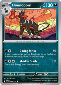 Houndoom 133/197 - Uncommon - Reverse Holo-Kantocards