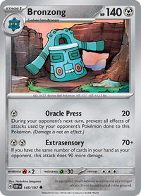 Bronzong 145/197 - Uncommon - Reverse Holo-Kantocards