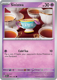 Sinistea 097/197 - Common - Reverse Holo-Kantocards