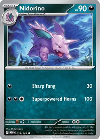 Nidorino 033/165 - Uncommon-Kantocards