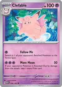 Clefable 036/165 - Uncommon-Kantocards