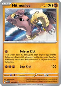 Hitmonlee 106/165 - Uncommon-Kantocards
