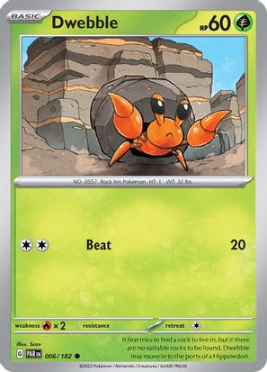 Dwebble 006/182 Reverse Holo