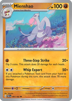Mienshao 097/182 - Uncommon - Reverse Holo