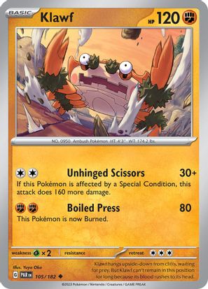 Klawf 105/182 - Uncommon - Reverse Holo