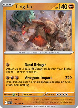 Ting-Lu 109/182 - Rare - Reverse Holo