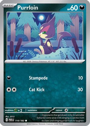 Purrloin 114/182 - Common - Reverse Holo