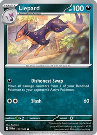 Liepard 115/182 - Common - Reverse Holo-Kantocards
