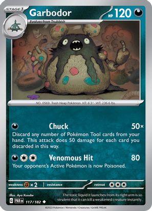 Garbodor 117/182 - Uncommon - Reverse Holo