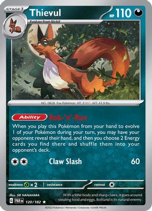 Thievul 120/182 - Rare - Holo