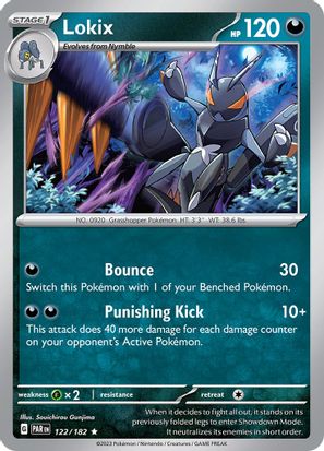 Lokix 122/182 - Rare - Holo