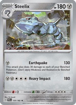 Steelix 125/182 - Rare - Reverse Holo-Kantocards
