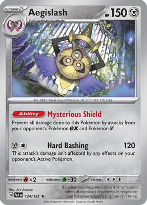 Aegislash 134/182 - Rare - Reverse Holo