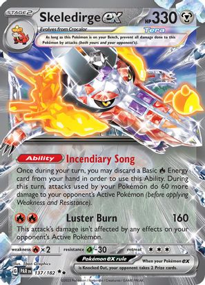 Skeledirge ex 137/182 - Double Rare