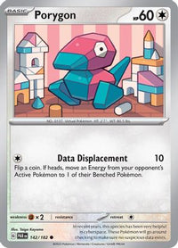 Porygon 142/182 - Common - Reverse Holo-Kantocards